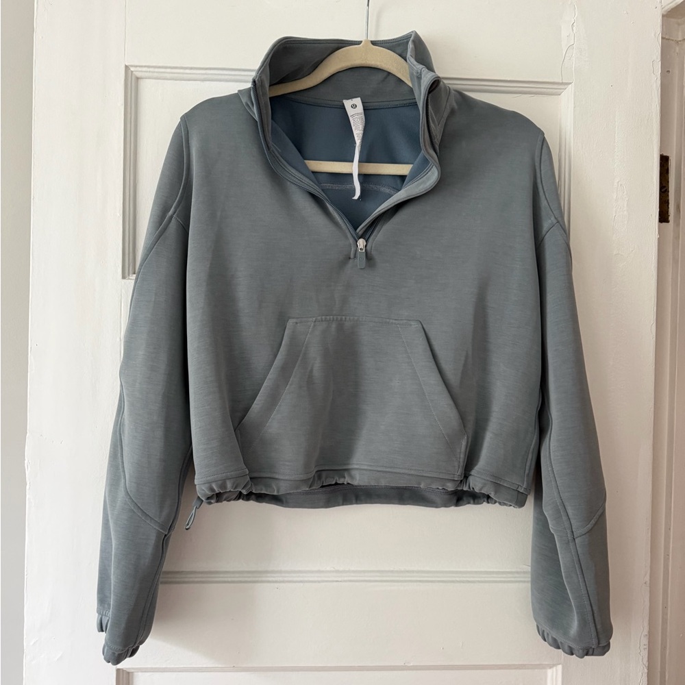 lululemon Brushed Softstreme Half Zip, size 4